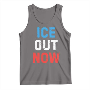 Ice Out Tank Top Minneapolis Resist ICE Immigration Rights Protest TS14 Deep Heather Print Your Wear