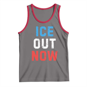 Ice Out Tank Top Minneapolis Resist ICE Immigration Rights Protest TS14 Deep Heather Red Print Your Wear
