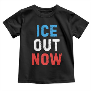 Ice Out Toddler T Shirt Minneapolis Resist ICE Immigration Rights Protest TS14 Black Print Your Wear
