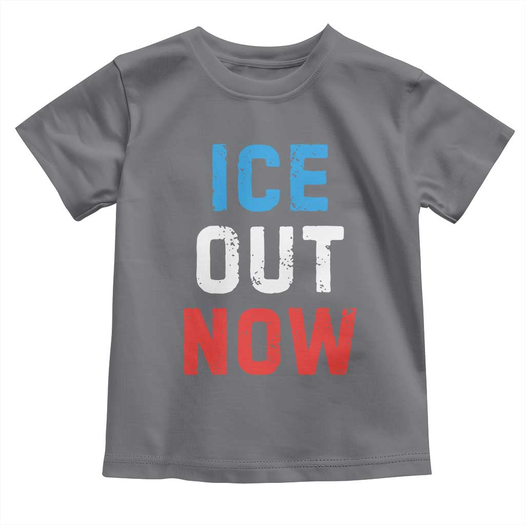 Ice Out Toddler T Shirt Minneapolis Resist ICE Immigration Rights Protest TS14 Charcoal Print Your Wear