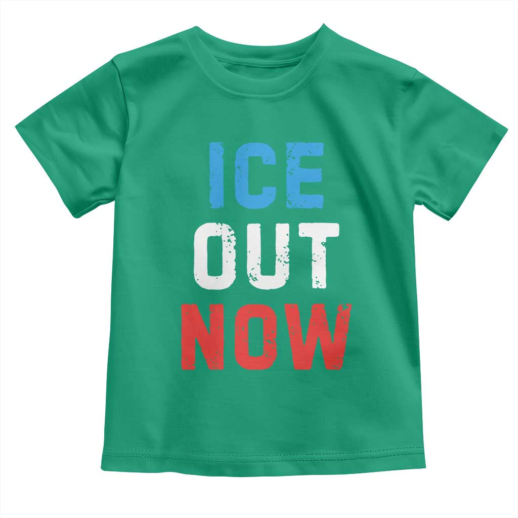 Ice Out Toddler T Shirt Minneapolis Resist ICE Immigration Rights Protest TS14 Irish Green Print Your Wear