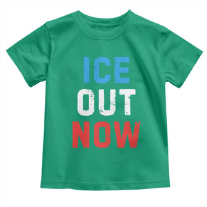 Ice Out Toddler T Shirt Minneapolis Resist ICE Immigration Rights Protest TS14 Irish Green Print Your Wear