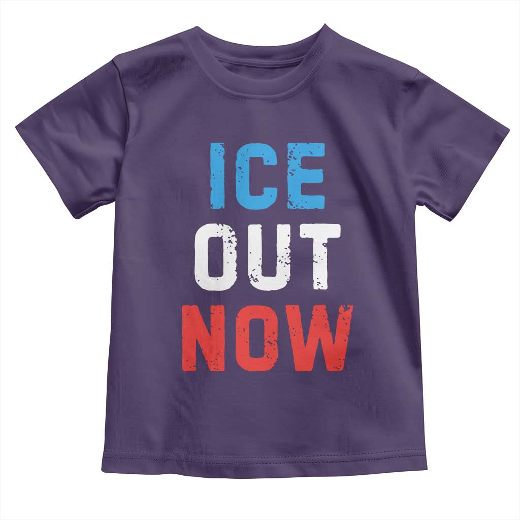 Ice Out Toddler T Shirt Minneapolis Resist ICE Immigration Rights Protest TS14 Purple Print Your Wear