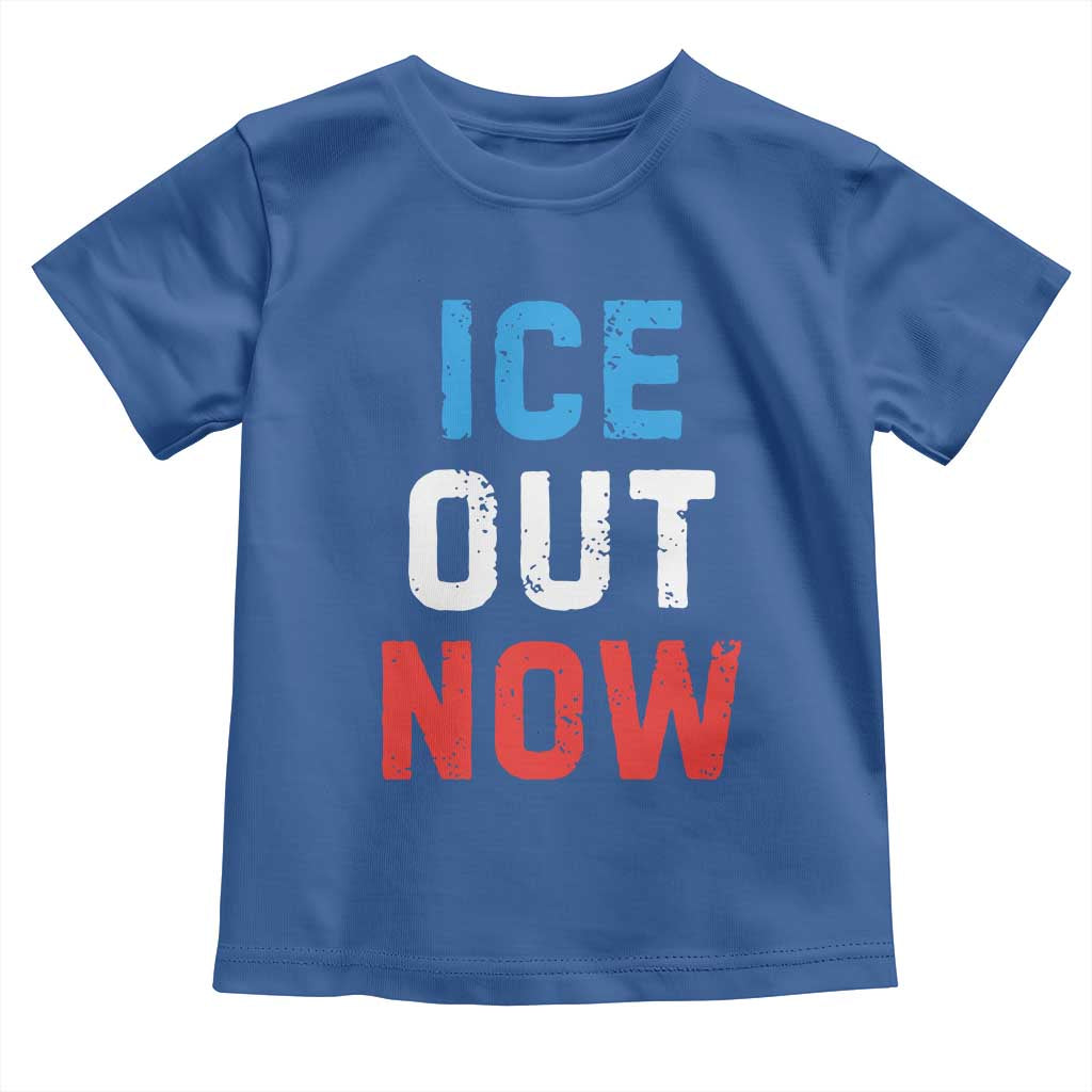 Ice Out Toddler T Shirt Minneapolis Resist ICE Immigration Rights Protest TS14 Royal Blue Print Your Wear