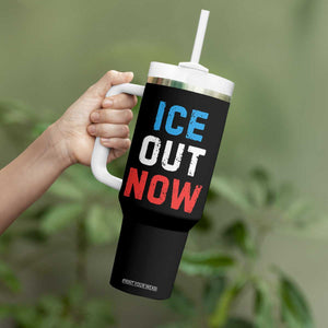 Ice Out Tumbler With Handle Minneapolis Resist ICE Immigration Rights Protest TS14 Print Your Wear