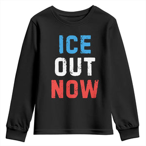 Ice Out Youth Sweatshirt Minneapolis Resist ICE Immigration Rights Protest TS14 Black Print Your Wear