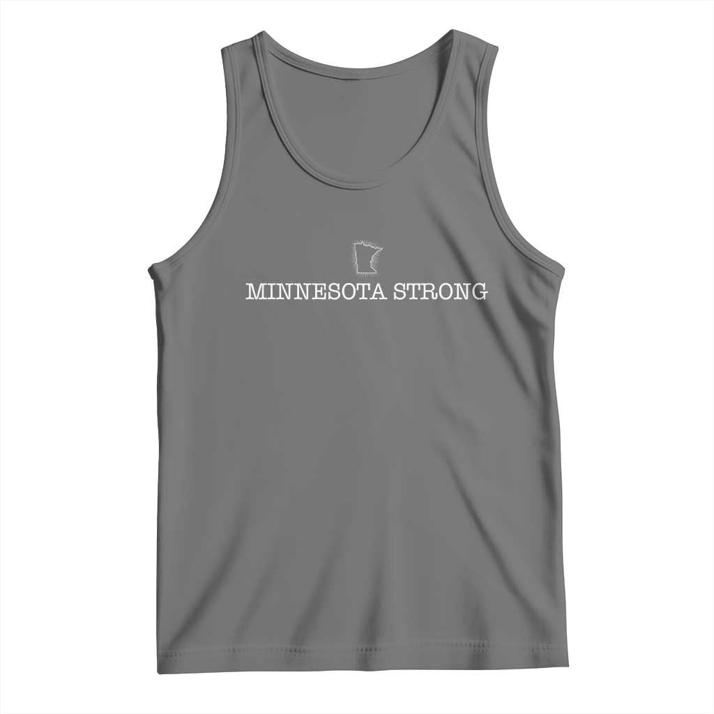 Minnesota Strong Tank Top Minneapolis Resist Anti ICE Immigration Protest TS14 Black Heather Print Your Wear