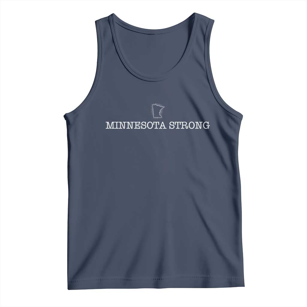 Minnesota Strong Tank Top Minneapolis Resist Anti ICE Immigration Protest TS14 Navy Print Your Wear