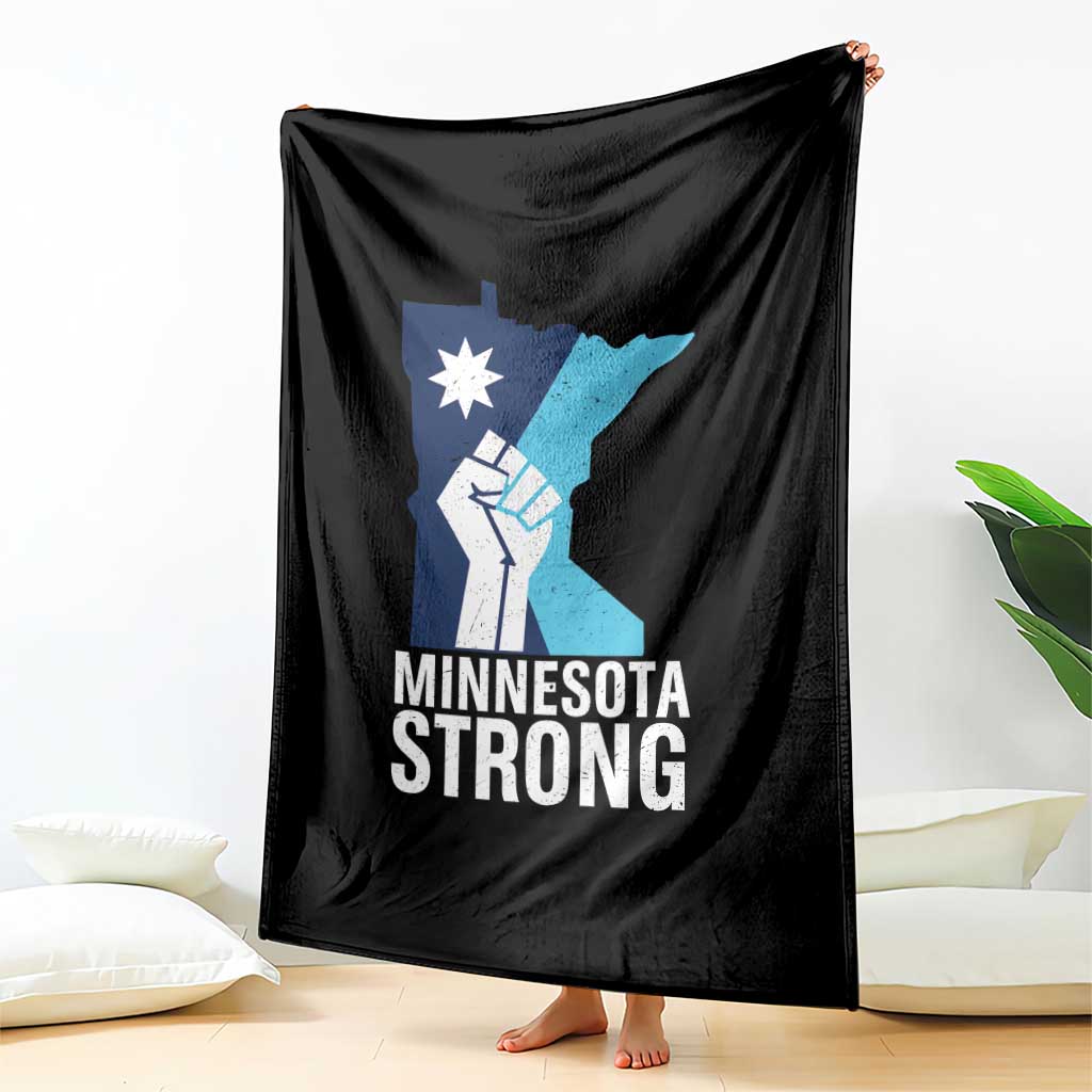 Minnesota Strong Throw Blanket Minneapolis Resist ICE Immigration Human Rights Protest TS14 Print Your Wear
