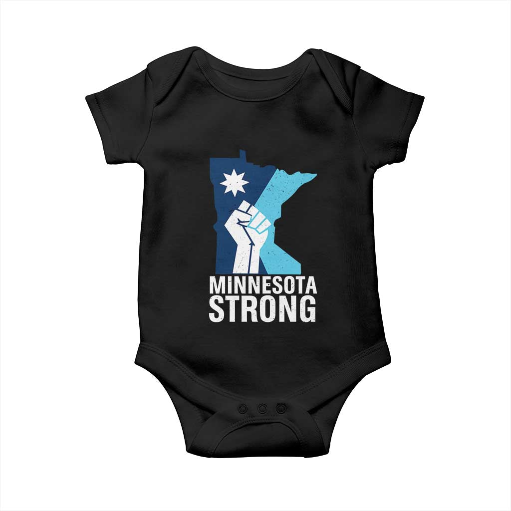 Minnesota Strong Baby Onesie Minneapolis Resist ICE Immigration Human Rights Protest TS14 Black Print Your Wear