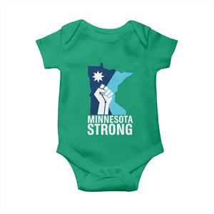 Minnesota Strong Baby Onesie Minneapolis Resist ICE Immigration Human Rights Protest TS14 Irish Green Print Your Wear