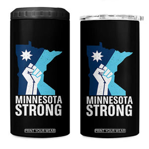 Minnesota Strong 4 in 1 Can Cooler Tumbler Minneapolis Resist ICE Immigration Human Rights Protest TS14 One Size: 16 oz Black Print Your Wear