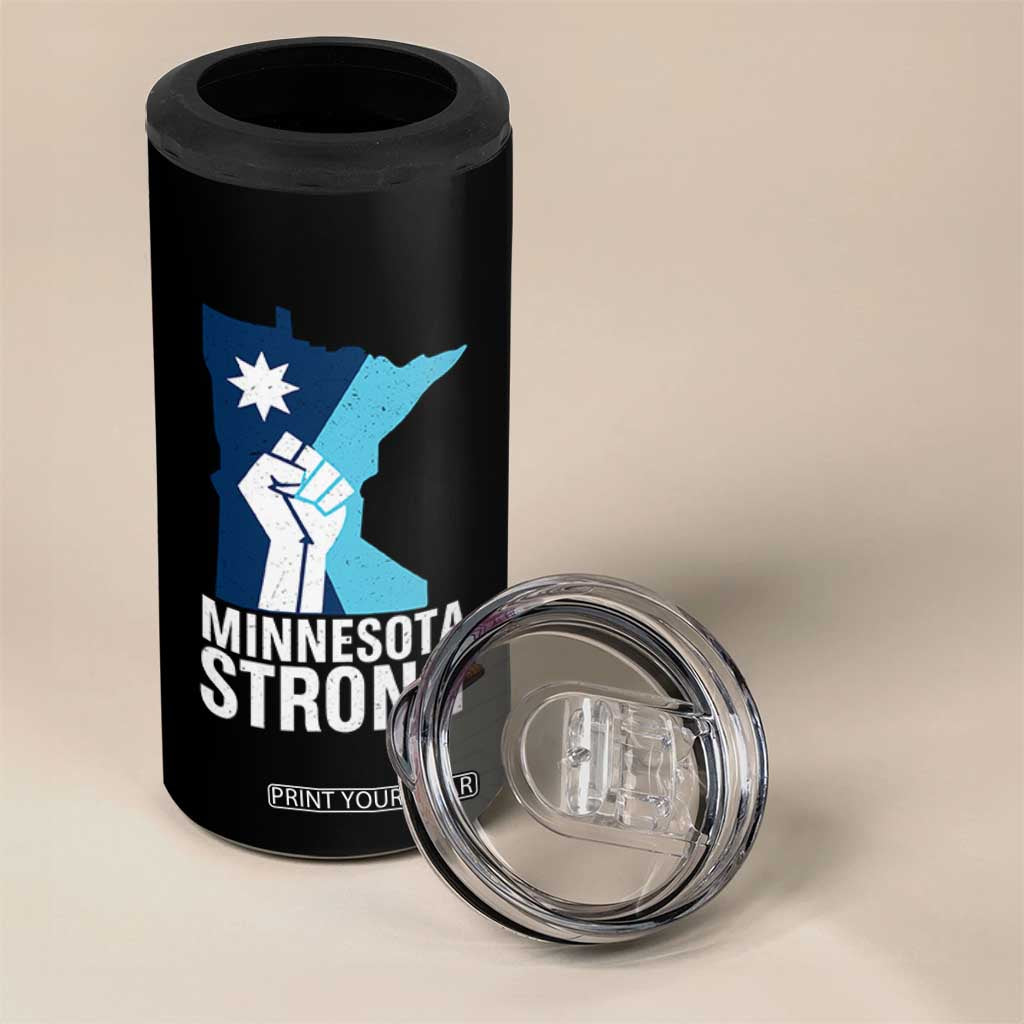 Minnesota Strong 4 in 1 Can Cooler Tumbler Minneapolis Resist ICE Immigration Human Rights Protest TS14 Print Your Wear
