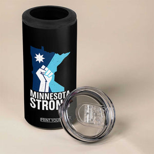 Minnesota Strong 4 in 1 Can Cooler Tumbler Minneapolis Resist ICE Immigration Human Rights Protest TS14 Print Your Wear