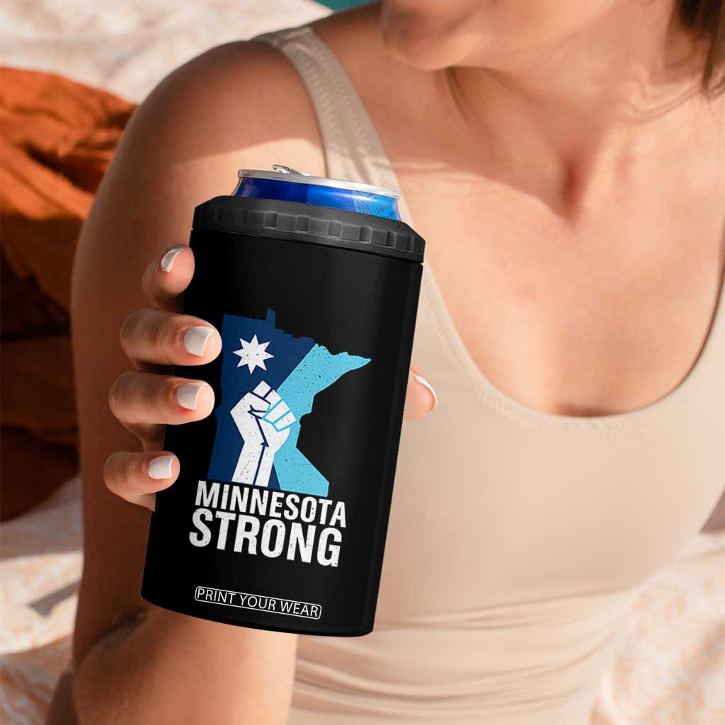 Minnesota Strong 4 in 1 Can Cooler Tumbler Minneapolis Resist ICE Immigration Human Rights Protest TS14 Print Your Wear
