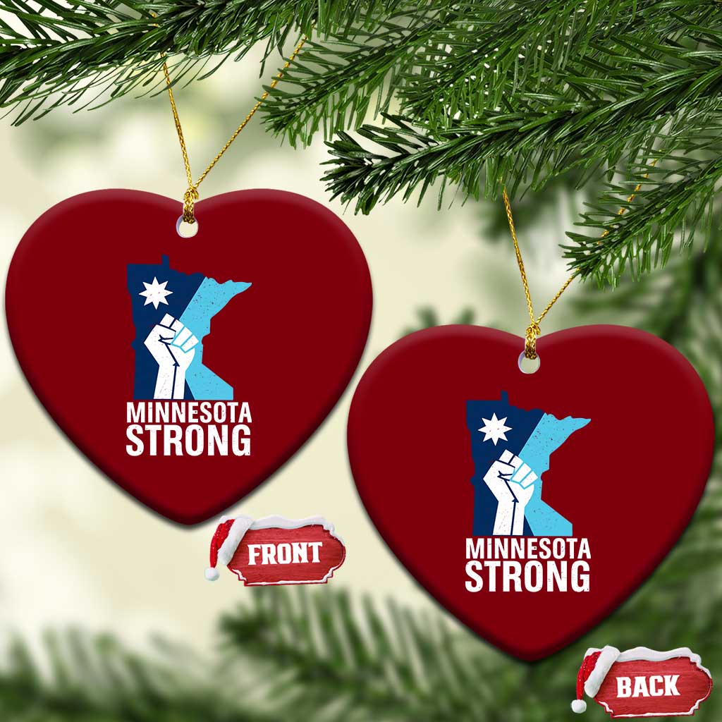 Minnesota Strong Ceramic Ornament Minneapolis Resist ICE Immigration Human Rights Protest TS14 Print Your Wear