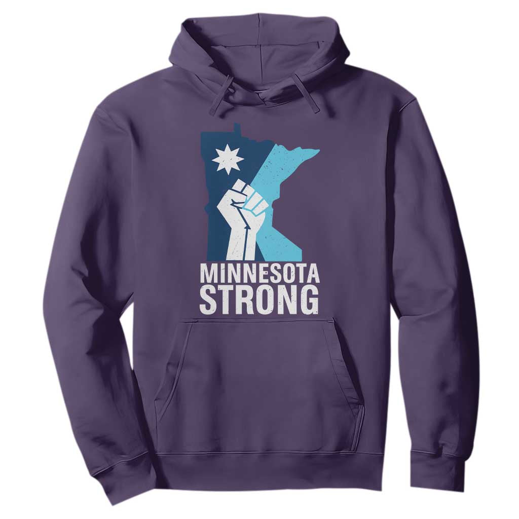 Minnesota Strong Hoodie Minneapolis Resist ICE Immigration Human Rights Protest TS14 Purple Print Your Wear