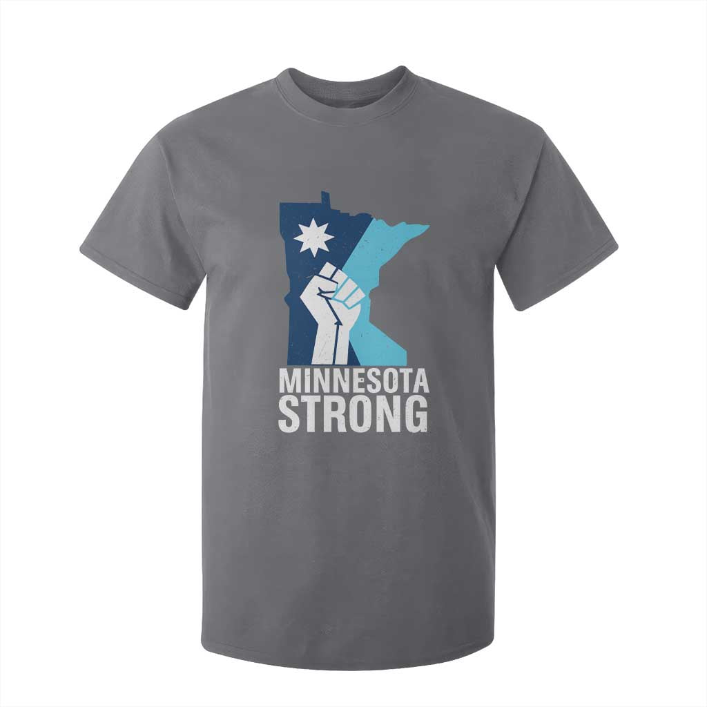 Minnesota Strong T Shirt For Kid Minneapolis Resist ICE Immigration Human Rights Protest TS14 Charcoal Print Your Wear