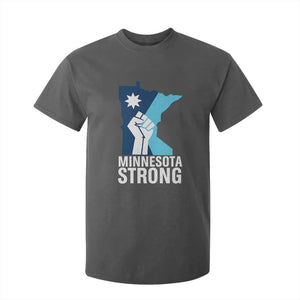 Minnesota Strong T Shirt For Kid Minneapolis Resist ICE Immigration Human Rights Protest TS14 Dark Heather Print Your Wear