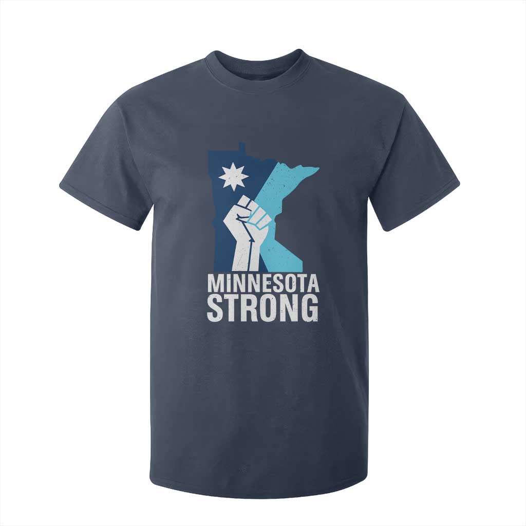 Minnesota Strong T Shirt For Kid Minneapolis Resist ICE Immigration Human Rights Protest TS14 Navy Print Your Wear