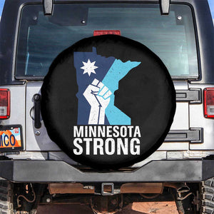 Minnesota Strong Spare Tire Cover Minneapolis Resist ICE Immigration Human Rights Protest TS14 No hole Black Print Your Wear