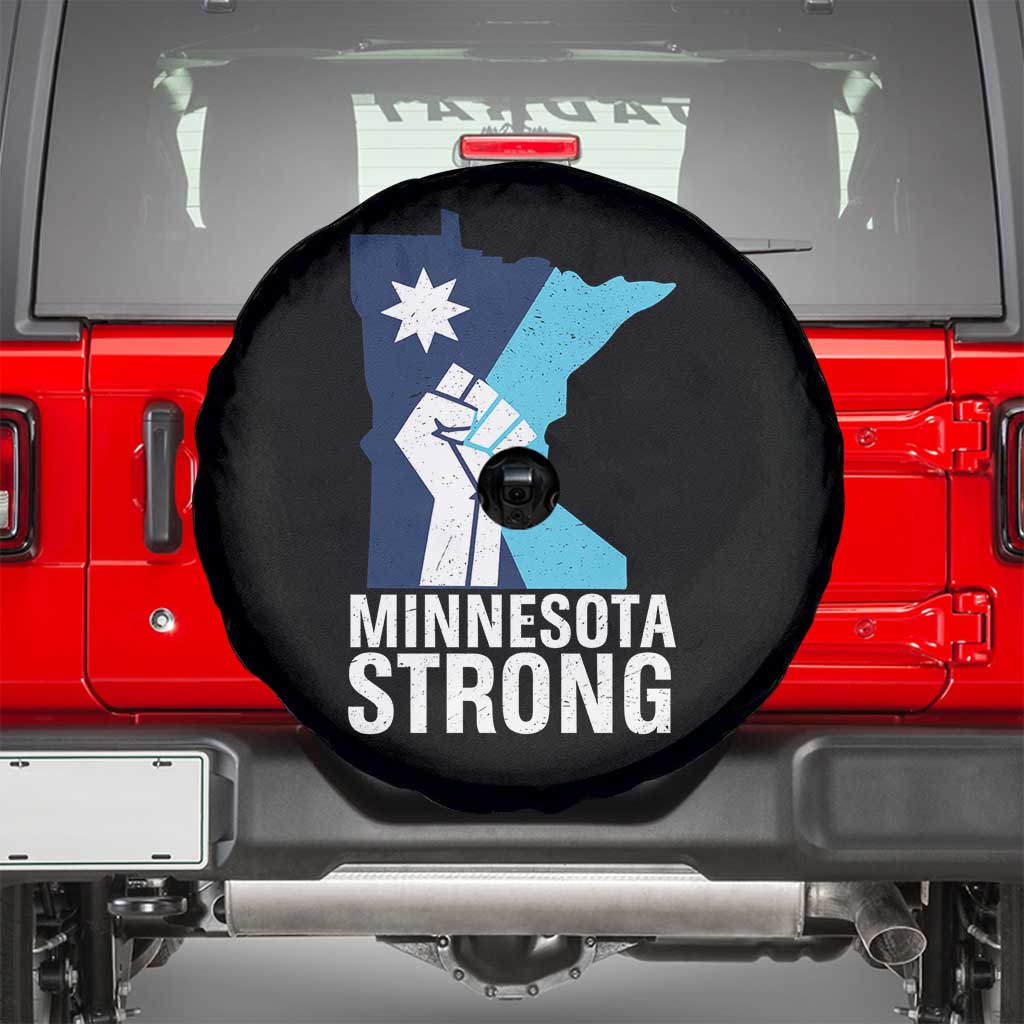 Minnesota Strong Spare Tire Cover Minneapolis Resist ICE Immigration Human Rights Protest TS14 Black Print Your Wear