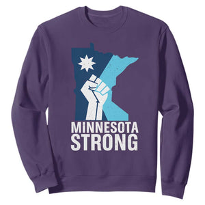 Minnesota Strong Sweatshirt Minneapolis Resist ICE Immigration Human Rights Protest TS14 Purple Print Your Wear