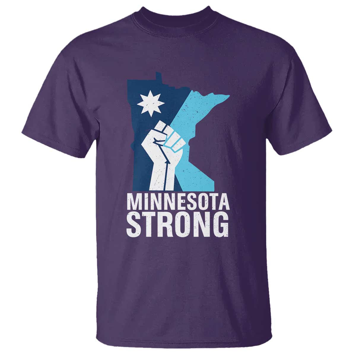 Minnesota Strong T Shirt - Minneapolis Resist ICE Immigration Human Rights Protest Tee TS14 Purple Print Your Wear
