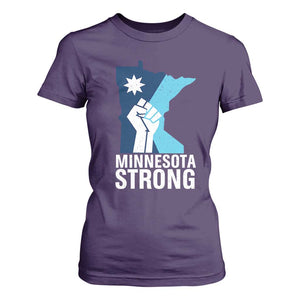 Minnesota Strong T Shirt For Women Minneapolis Resist ICE Immigration Human Rights Protest TS14 Purple Print Your Wear