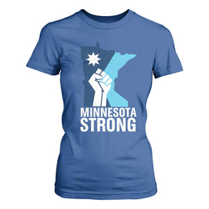 Minnesota Strong T Shirt For Women Minneapolis Resist ICE Immigration Human Rights Protest TS14 Royal Blue Print Your Wear