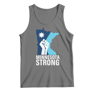 Minnesota Strong Tank Top Minneapolis Resist ICE Immigration Human Rights Protest TS14 Black Heather Print Your Wear