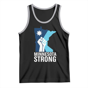 Minnesota Strong Tank Top Minneapolis Resist ICE Immigration Human Rights Protest TS14 Black Athletic Heather Print Your Wear
