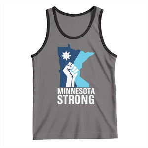 Minnesota Strong Tank Top Minneapolis Resist ICE Immigration Human Rights Protest TS14 Deep Heather Black Print Your Wear