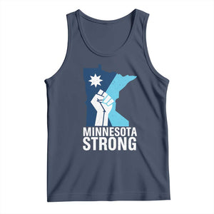 Minnesota Strong Tank Top Minneapolis Resist ICE Immigration Human Rights Protest TS14 Navy Print Your Wear