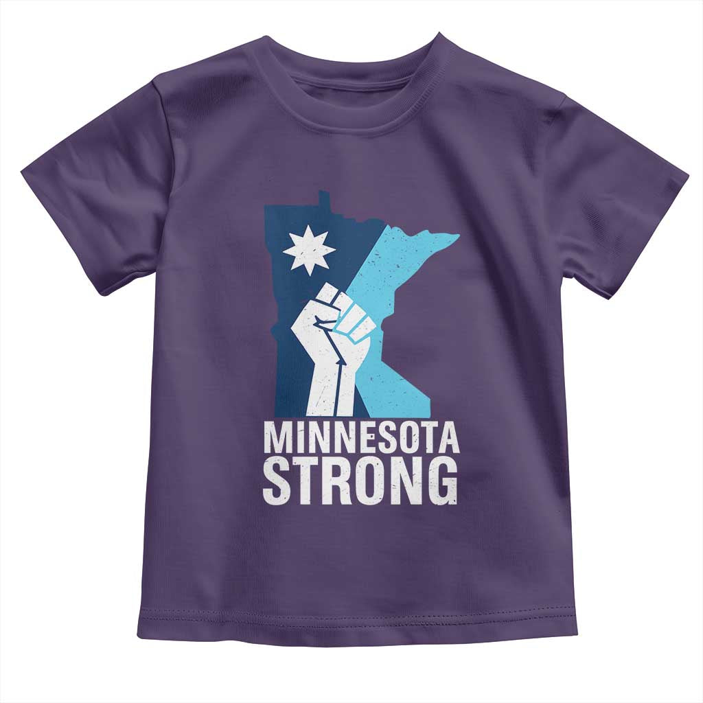 Minnesota Strong Toddler T Shirt Minneapolis Resist ICE Immigration Human Rights Protest TS14 Purple Print Your Wear