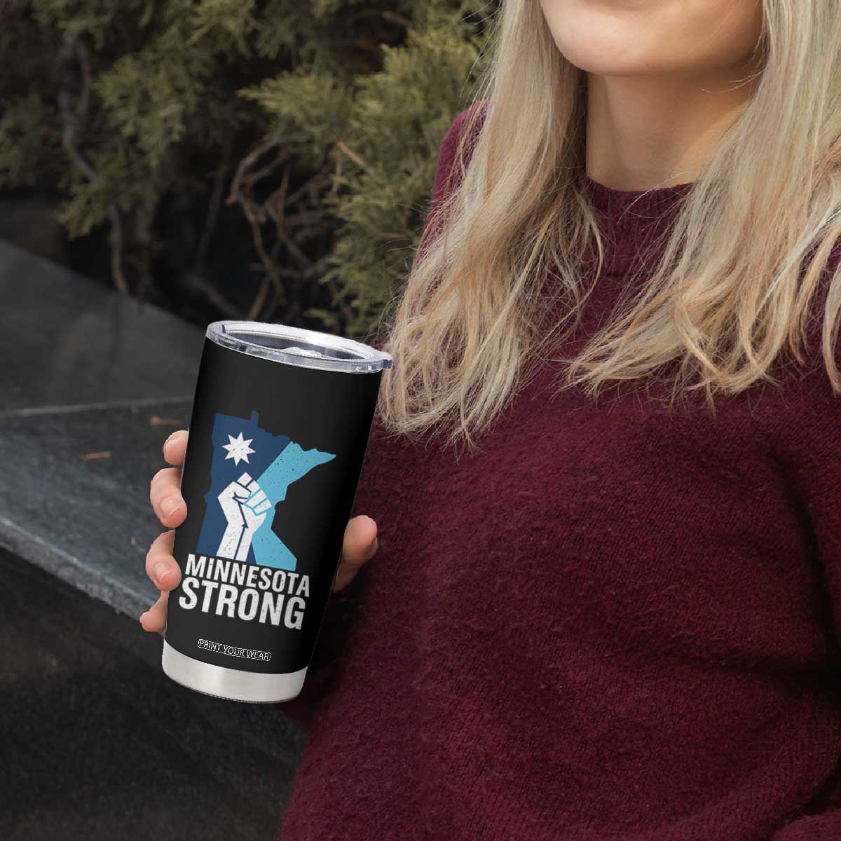 Minnesota Strong Tumbler Cup Minneapolis Resist ICE Immigration Human Rights Protest TS14 Print Your Wear