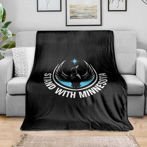Minnesota Strong Throw Blanket Stand With Minnesota Anti ICE Immigration Rights Protest TS14 Print Your Wear