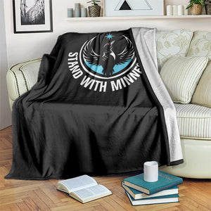 Minnesota Strong Throw Blanket Stand With Minnesota Anti ICE Immigration Rights Protest TS14 Print Your Wear