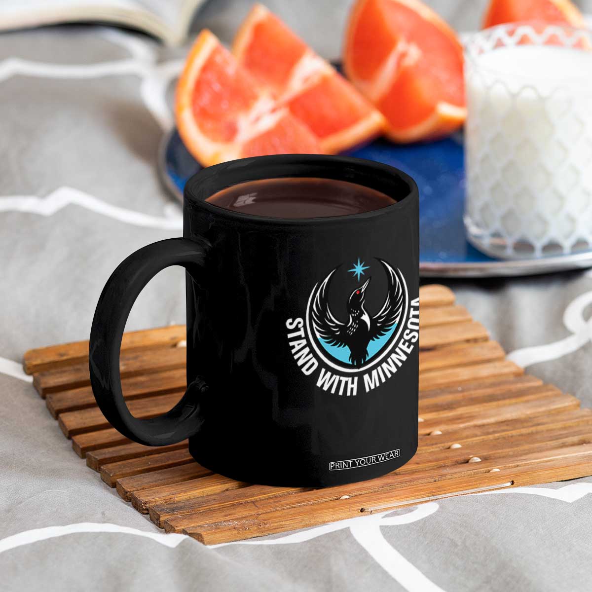 Minnesota Strong Coffee Mug Stand With Minnesota Anti ICE Immigration Rights Protest TS14 Print Your Wear
