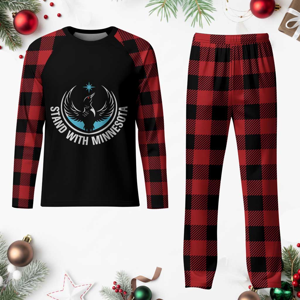 Minnesota Strong Plaid Pajama Set Stand With Minnesota Anti ICE Immigration Rights Protest TS14 Buffalo Plaid Print Your Wear