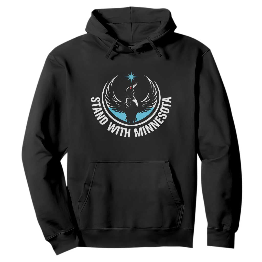 Minnesota Strong Hoodie Stand With Minnesota Anti ICE Immigration Rights Protest TS14 Black Print Your Wear