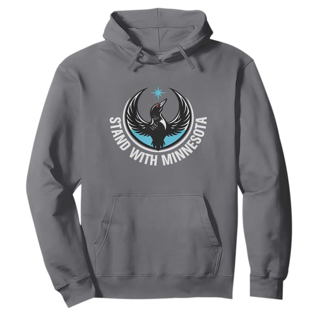 Minnesota Strong Hoodie Stand With Minnesota Anti ICE Immigration Rights Protest TS14 Charcoal Print Your Wear