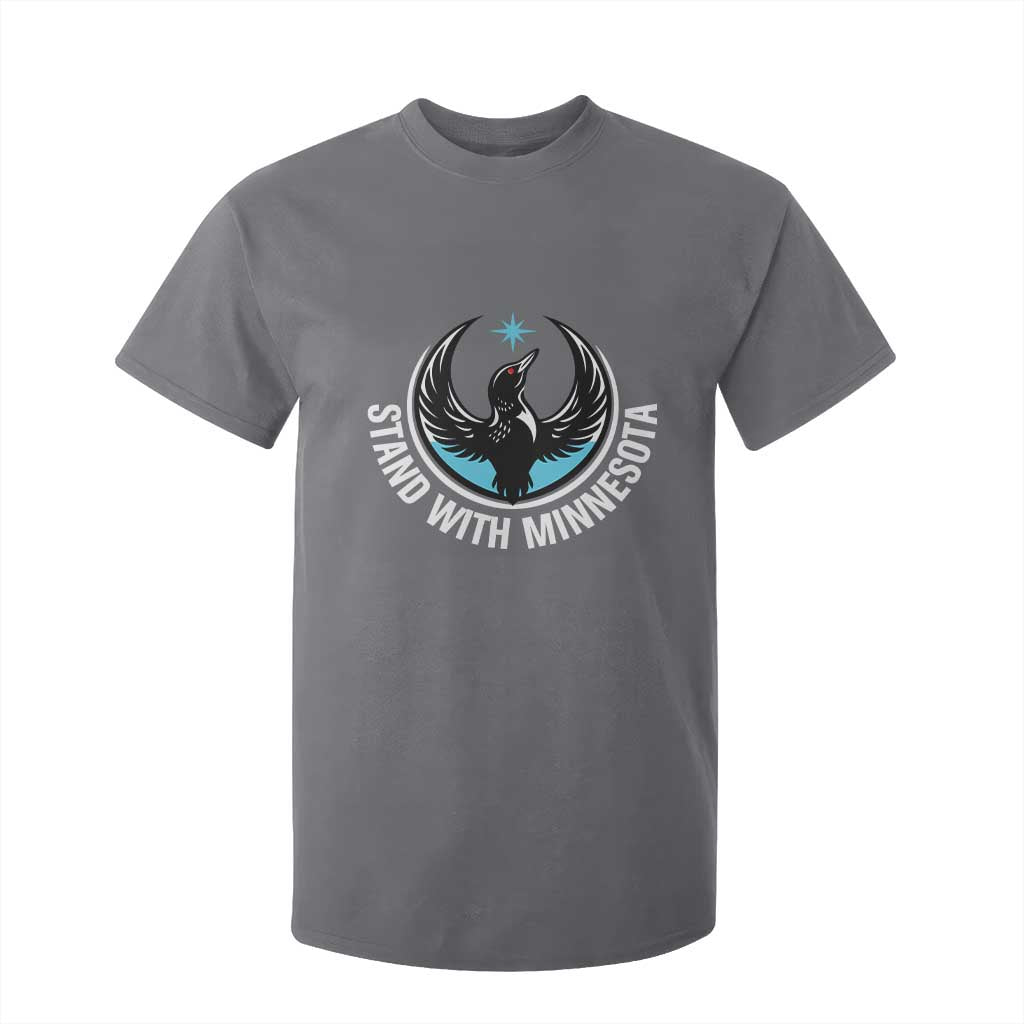 Minnesota Strong T Shirt For Kid Stand With Minnesota Anti ICE Immigration Rights Protest TS14 Charcoal Print Your Wear