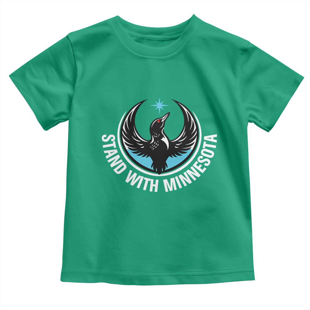 Minnesota Strong Toddler T Shirt Stand With Minnesota Anti ICE Immigration Rights Protest TS14 Irish Green Print Your Wear