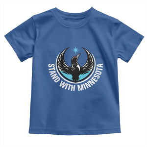 Minnesota Strong Toddler T Shirt Stand With Minnesota Anti ICE Immigration Rights Protest TS14 Royal Blue Print Your Wear