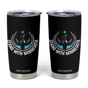 Minnesota Strong Tumbler Cup Stand With Minnesota Anti ICE Immigration Rights Protest TS14 Black Print Your Wear