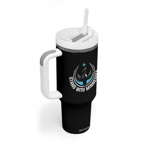 Minnesota Strong Tumbler With Handle Stand With Minnesota Anti ICE Immigration Rights Protest TS14 Print Your Wear