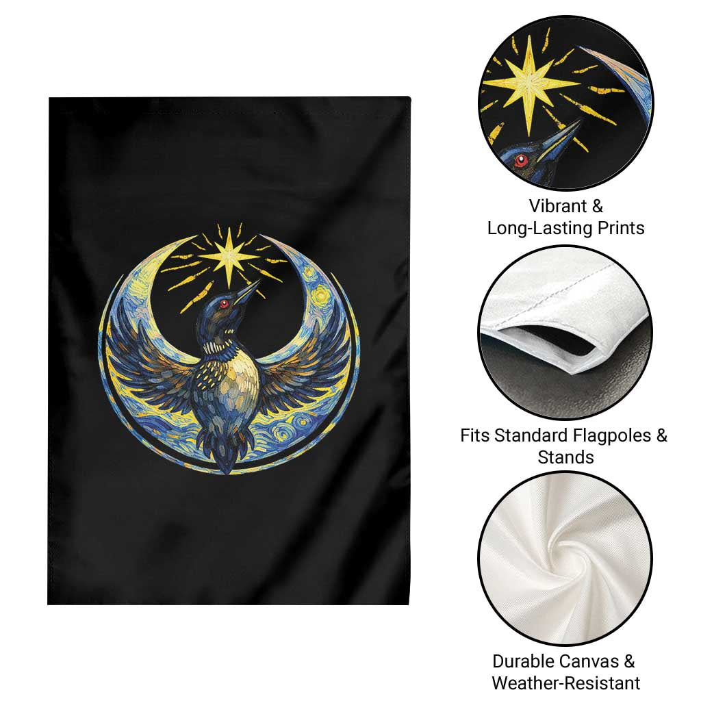 Minnesota Strong Garden Flag Minneapolis Loon Starry Night Van Gogh TS14 Print Your Wear