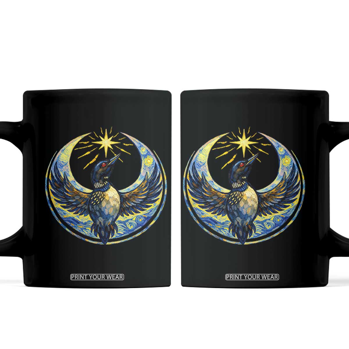 Minnesota Strong Coffee Mug Minneapolis Loon Starry Night Van Gogh TS14 Black Print Your Wear