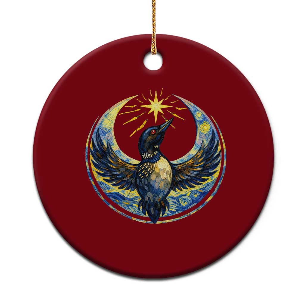 Minnesota Strong Ceramic Ornament Minneapolis Loon Starry Night Van Gogh TS14 1pc Red Print Your Wear